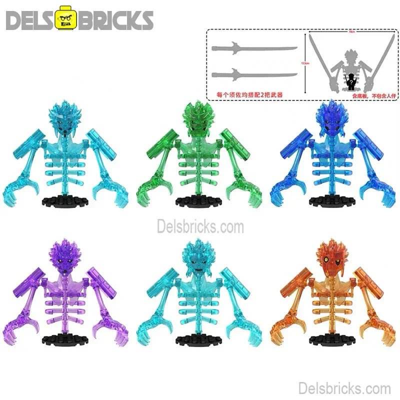 Naruto large Size Susanoo Gods Set of 6 Lego Anime Minifigures Custom Toys - 