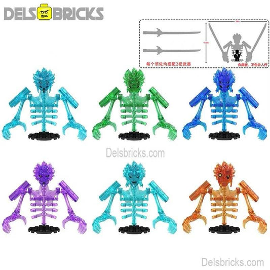 Naruto large Size Susanoo Gods Set of 6 Lego Anime Minifigures Custom Toys - 
