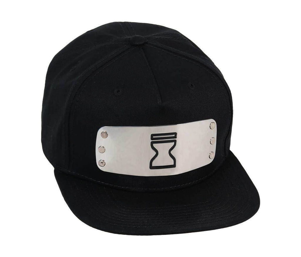 Naruto Metal Plate Sand Village Snapback Hat - 