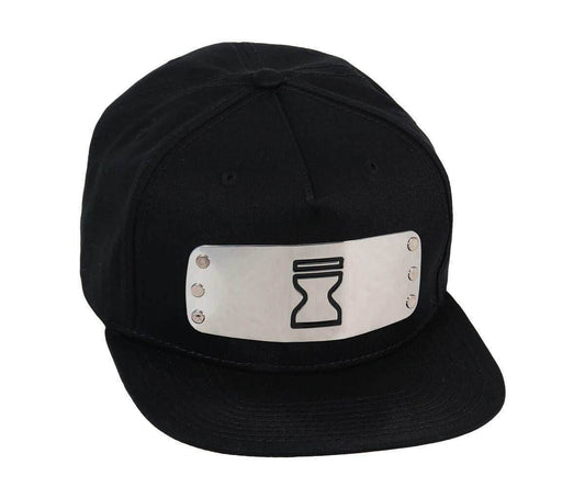 Naruto Metal Plate Sand Village Snapback Hat - 