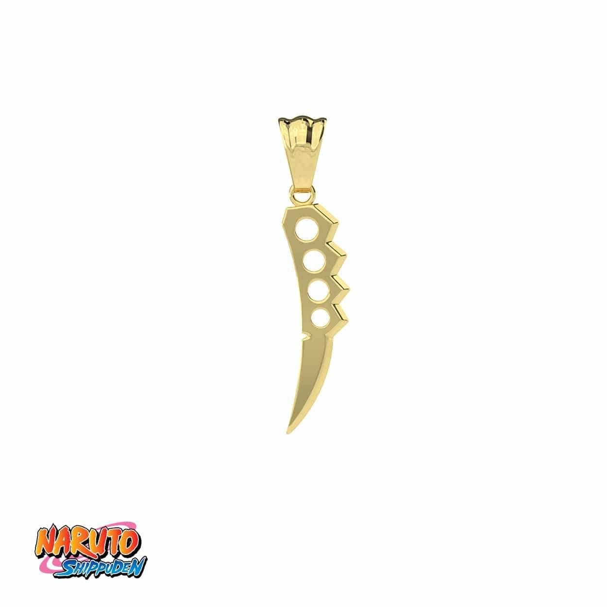 Naruto™ Asuma's Chakra Blade Necklace - Gold