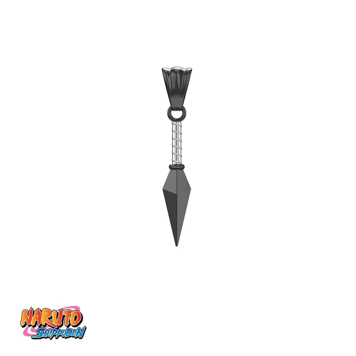 Naruto™ Paper Bomb Kunai Necklace - Black / Kunai Ony