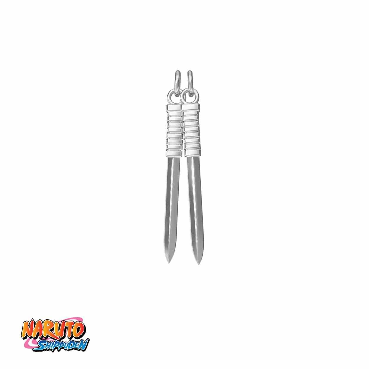 Naruto™ Killer Bee Sword Necklace - Chrome / Double