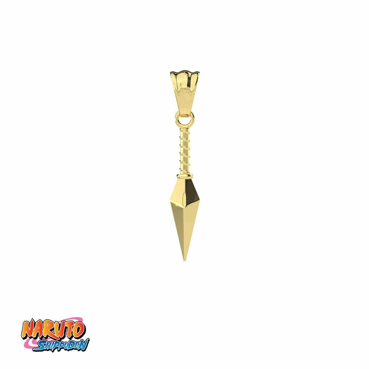 Naruto™ Kunai Necklace - Gold
