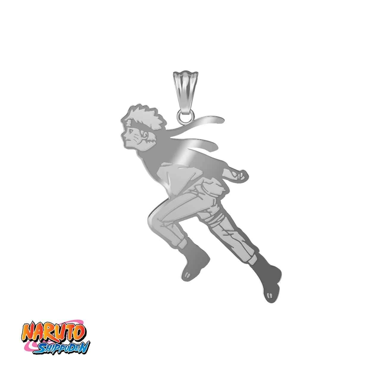 Naruto™ Run Necklace - Chrome