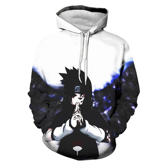 Naruto Series 3D Print Hoodies Men pullovers Anime Sasuke Uchiha Women Hoody Casual Sweatshirt Streetwear Harajuku Coat Tops