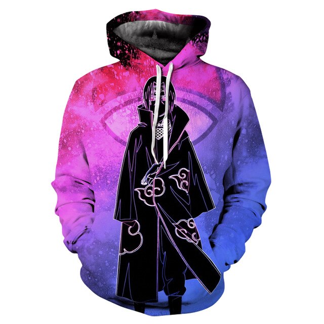 Naruto Series 3D Print Hoodies Men pullovers Anime Sasuke Uchiha Women Hoody Casual Sweatshirt Streetwear Harajuku Coat Tops