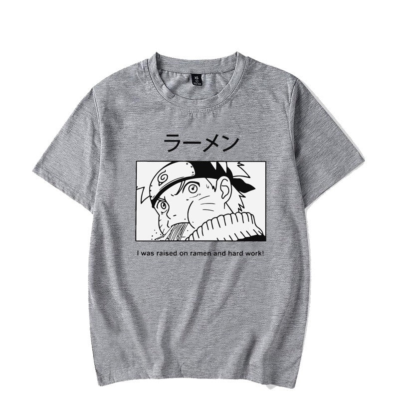 Naruto Shadow Ninja T-shirt for Men and Women Couple Short sleeved Harajuku T-shirt Top