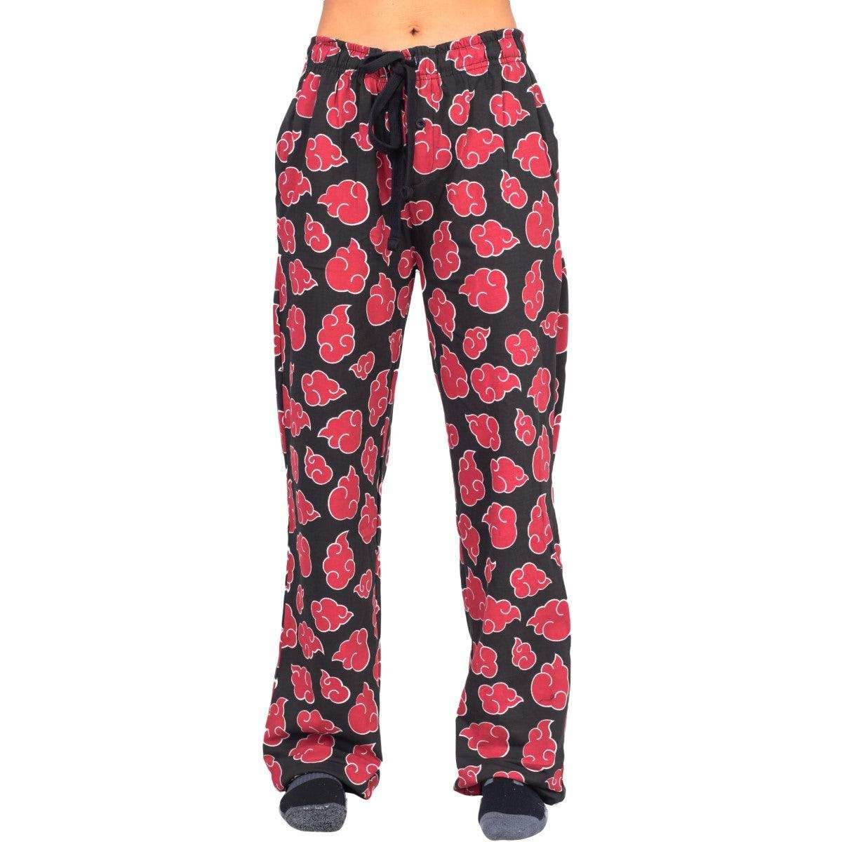 Naruto Shippuden Akatsuki Cloud Adult Sleep Pajama Pants - S
