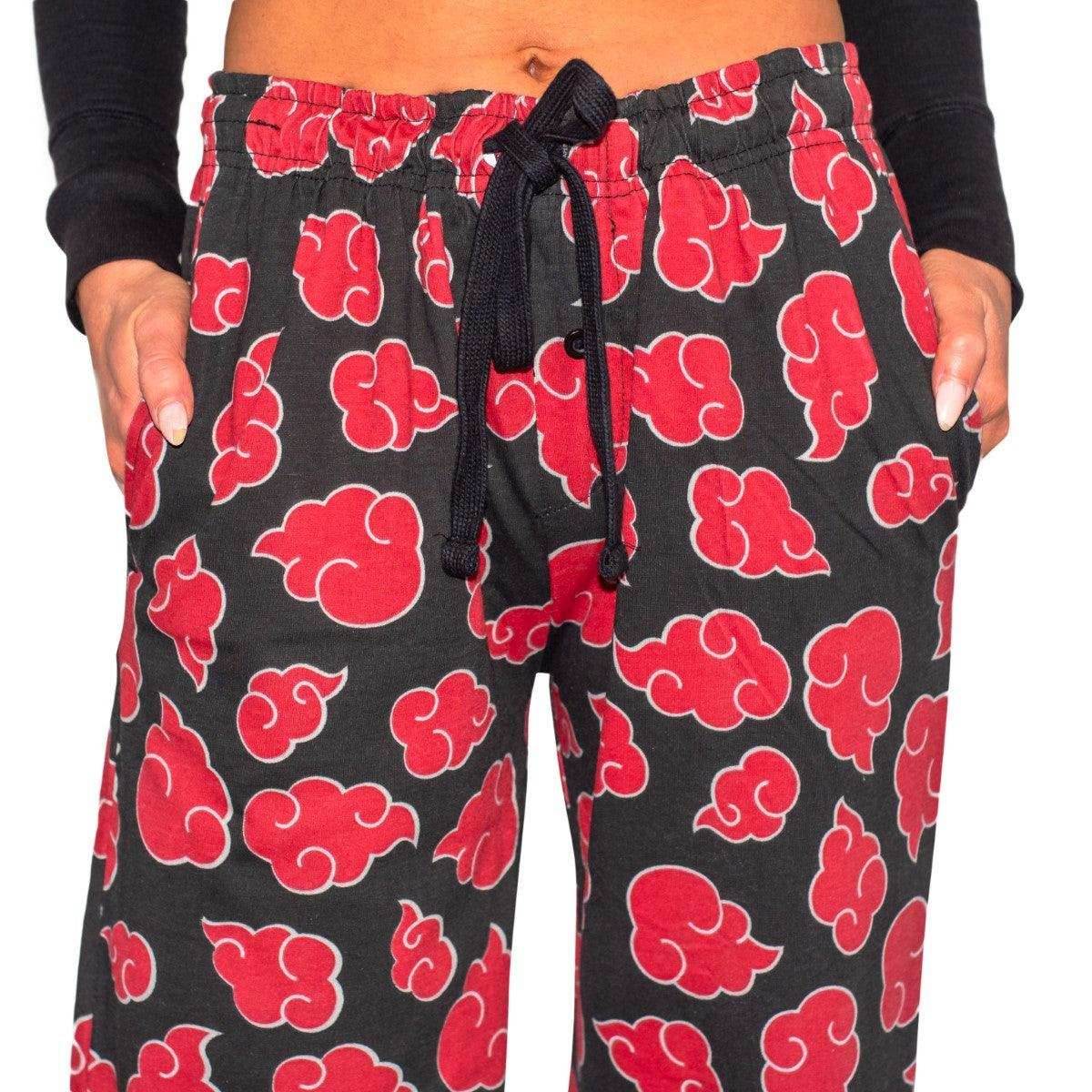 Naruto Shippuden Akatsuki Cloud Adult Sleep Pajama Pants - S