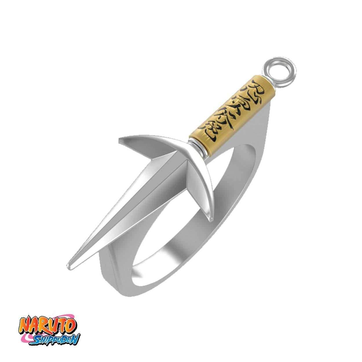 Naruto™ Minato's Kunai Ring - Chrome / 7