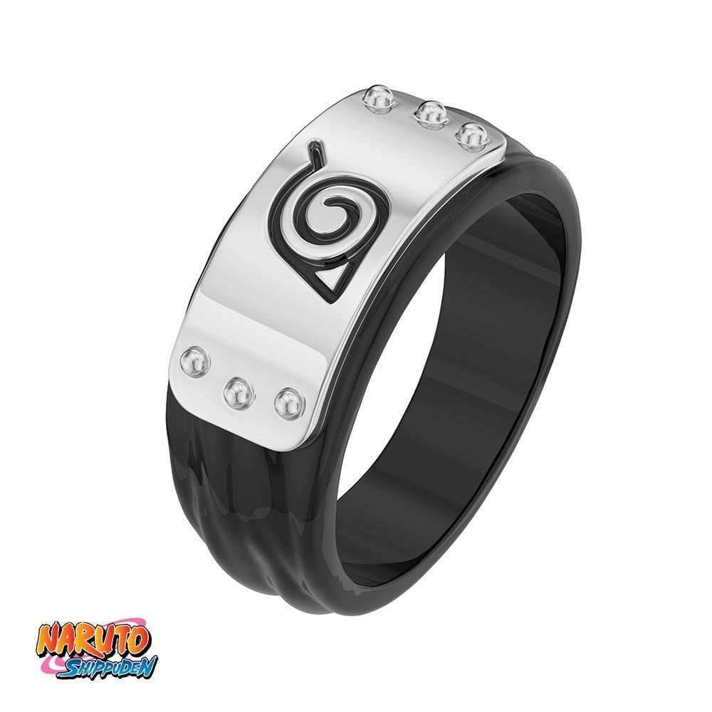 Naruto™ Hidden Leaf Village Headband Ring - Black / 7