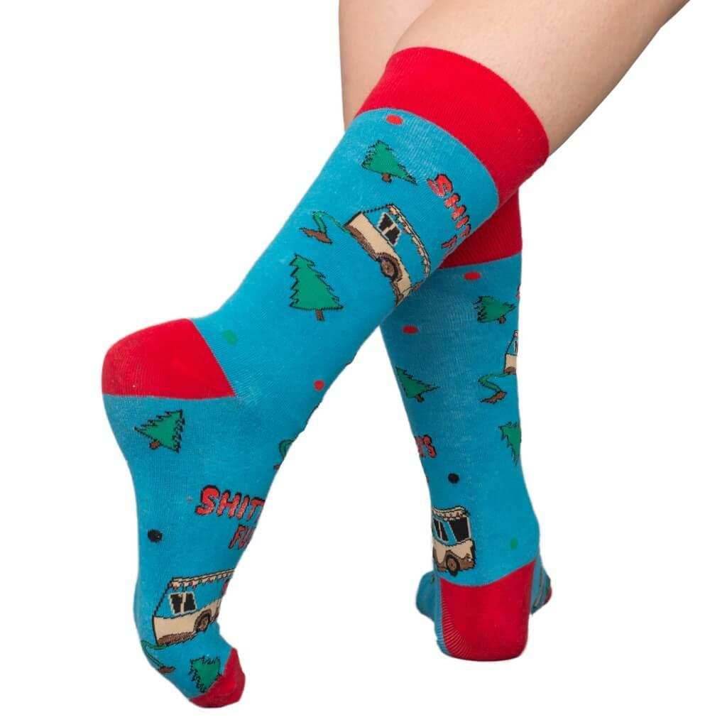National Lampoon's Vacation Bathroom's All Full Ugly Christmas Socks - 