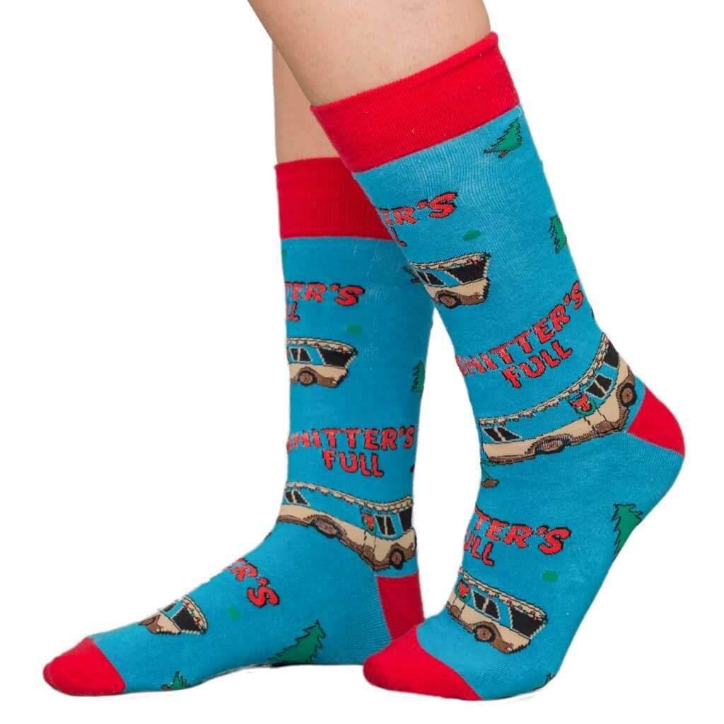 National Lampoon's Vacation Bathroom's All Full Ugly Christmas Socks - 