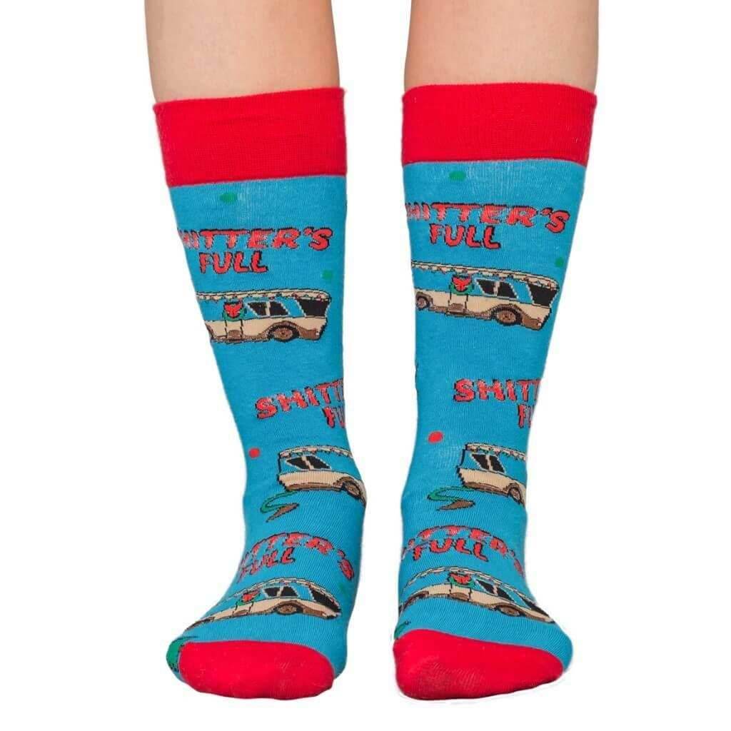 National Lampoon's Vacation Bathroom's All Full Ugly Christmas Socks - 