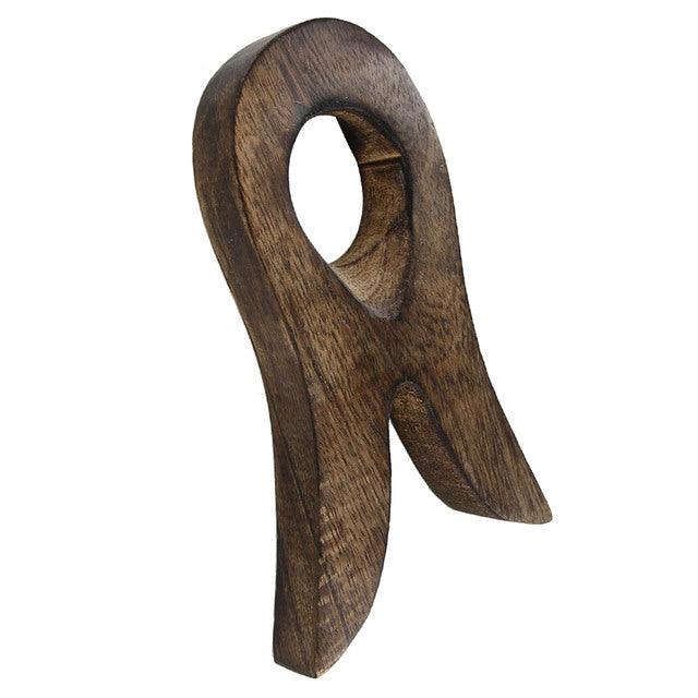 Natural Mango Wood Drinking Horn Rack