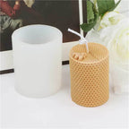 3D Honeycomb Beeswax Aromatherapy Handmade Candle With Mold - Squared