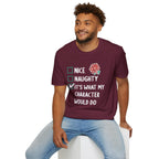 Naughty & Nice Christmas DnD T-Shirt