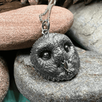 Moonswept Owl Necklace - 18