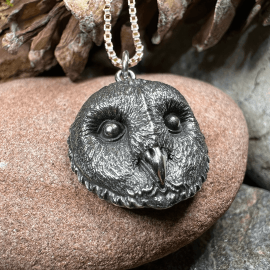 Moonswept Owl Necklace - 18