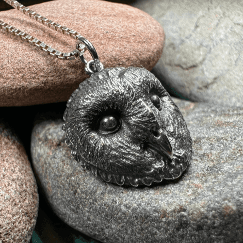Moonswept Owl Necklace - 18