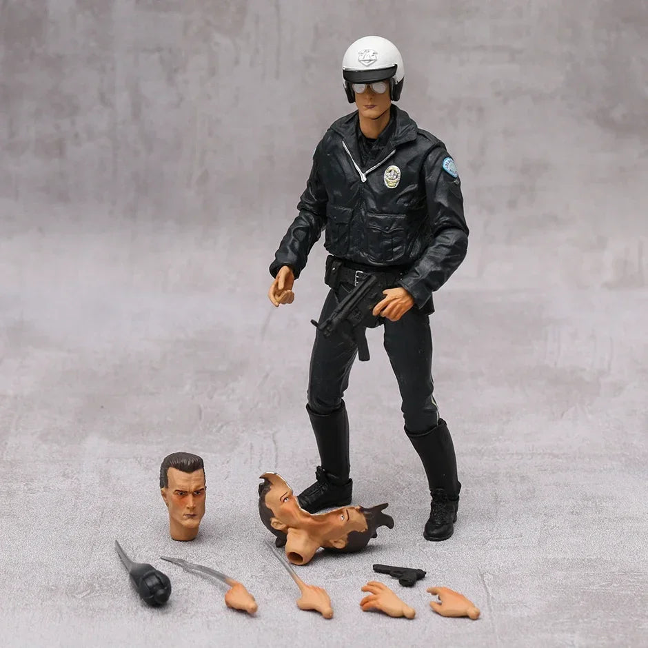 NECA T-1000 Motorcycle Cop Terminator 2 Judgement Day Action Figure Excellent Model Toy Gift Collectibles