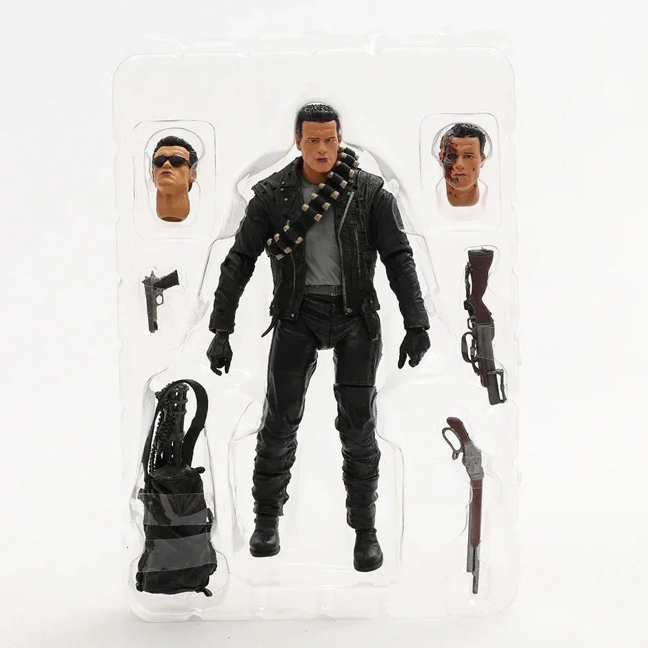 NECA T-1000 Motorcycle Cop Terminator 2 Judgement Day Action Figure Excellent Model Toy Gift Collectibles