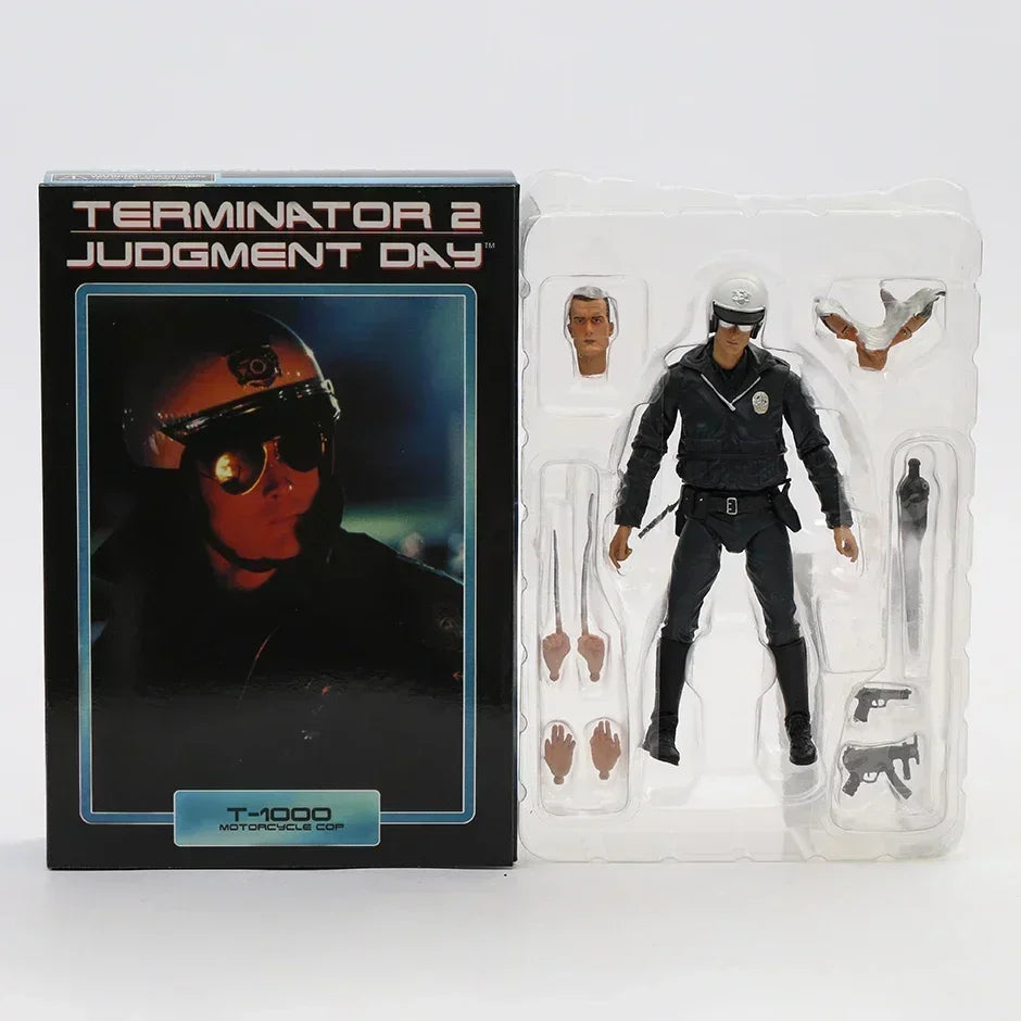 NECA T-1000 Motorcycle Cop Terminator 2 Judgement Day Action Figure Excellent Model Toy Gift Collectibles