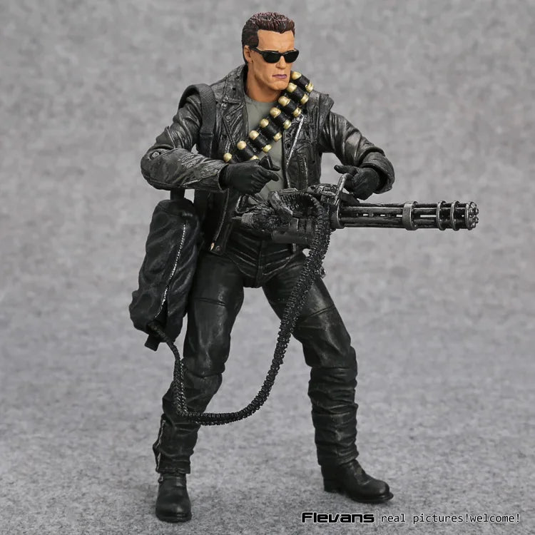 NECA Terminator 2: Judgment Day T-800 Arnold Schwarzenegger PVC Action Figure Collectible Model Toy 7" 18cm