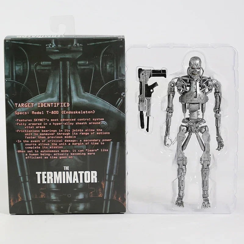 NECA Terminator Genisys T-800 Guardian Endoskeleton Action Figure Model Toy Gift For Collection