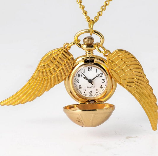 Necklace  Golden Watch Ball Potter Quartz Pocket Watch