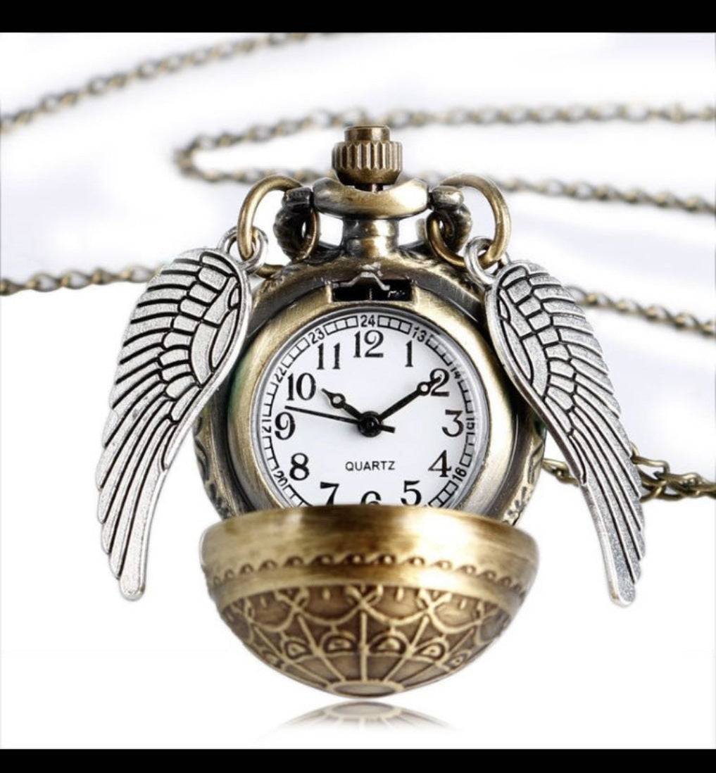 Necklace  Golden Watch Ball Potter Quartz Pocket Watch