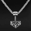 Vikings Nordic Thor Hammer Stainless Steel Necklace - Necklace with Pendant