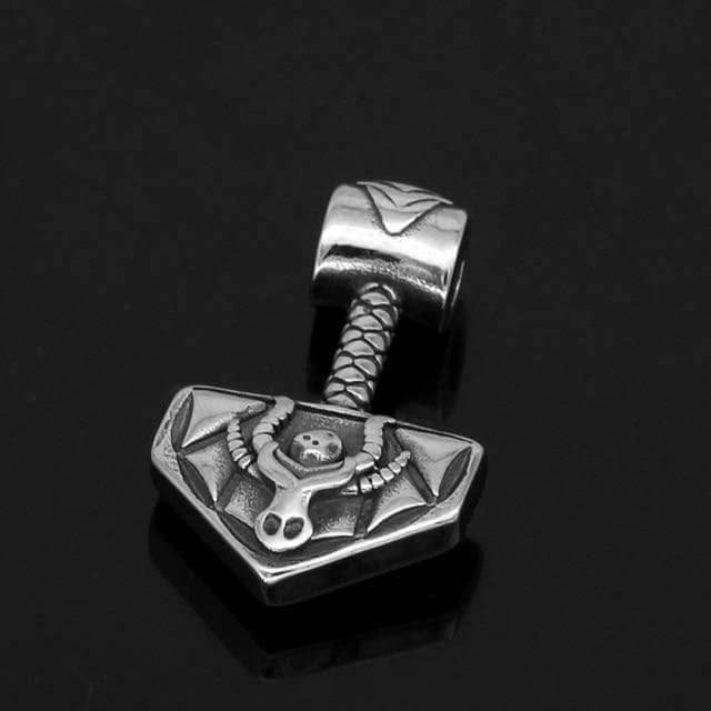 Vikings Nordic Thor Hammer Stainless Steel Necklace - Pendant Only