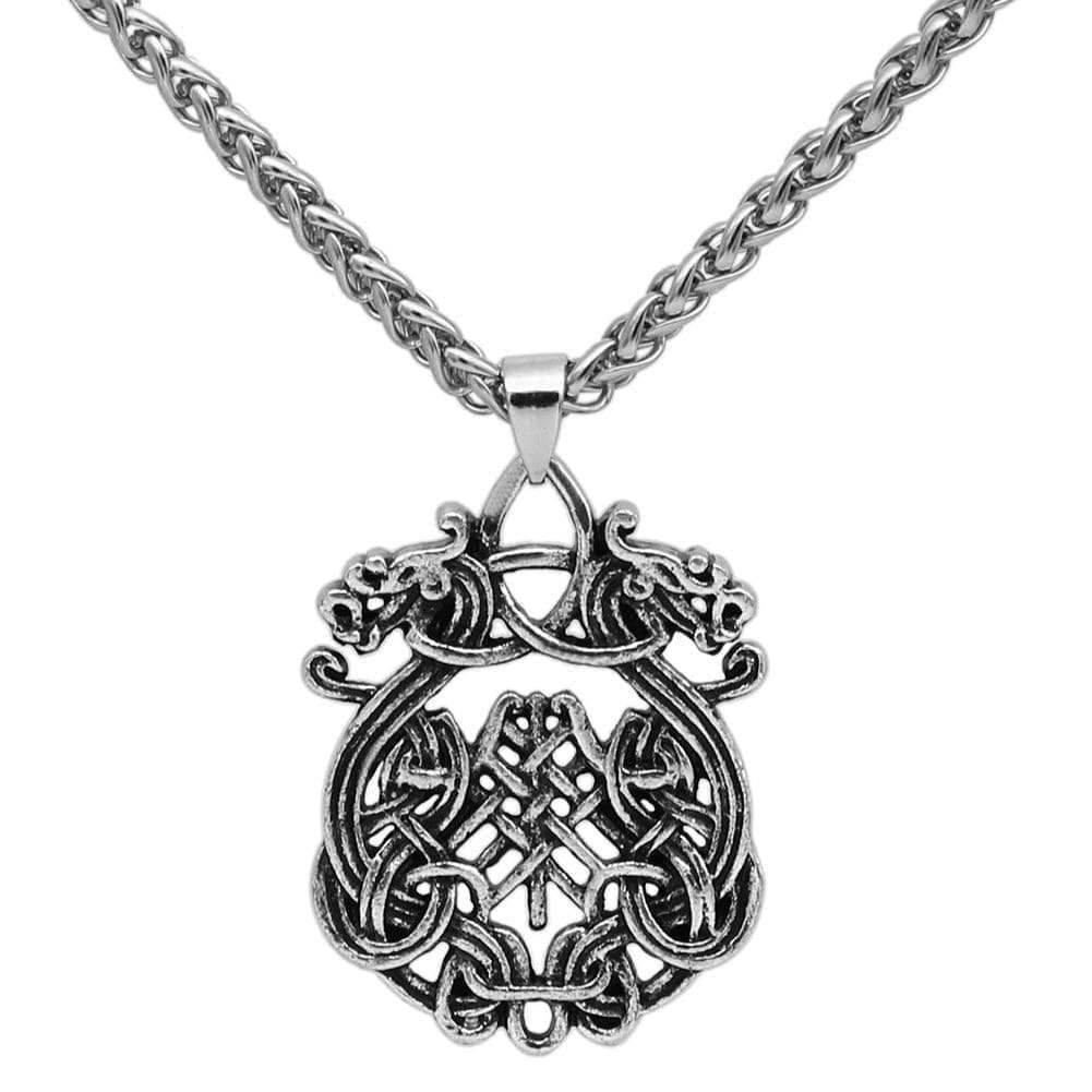 Vikings Dragon Fafnir Stainless Steel Necklace - 