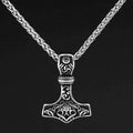 Vikings Mjolnir & Valknut Stainless Steel Necklace - Necklace with Pendant