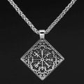 Vikings Nordic Vegvisir Stainless Steel Necklace - Necklace with Pendant