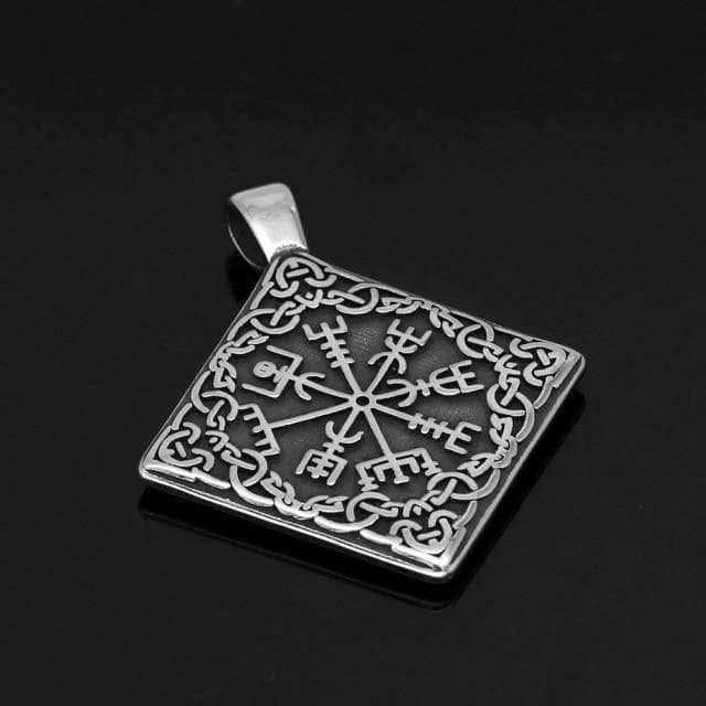Vikings Nordic Vegvisir Stainless Steel Necklace - Pendant Only