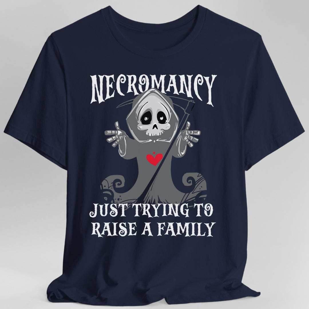 Necromancy Shirt - Trying To Raise A Family - Navy / S