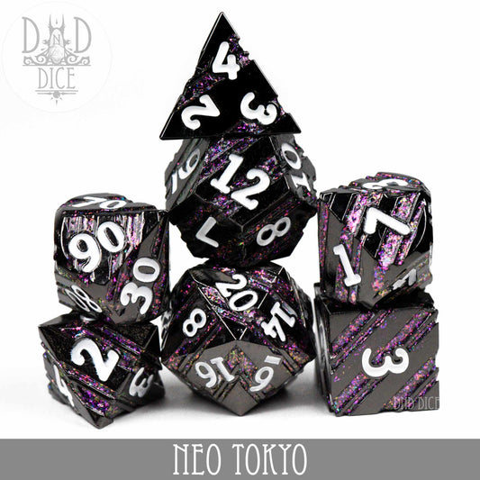 Neo Tokyo Metal Dice Set