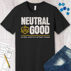 Neutral Good Shirt - DnD Alignment T-shirt - Black / S