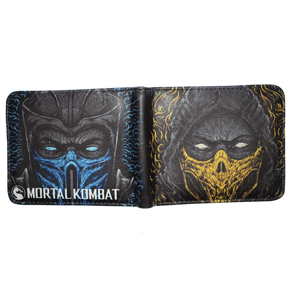 New Arrival Cartoon Movie Mortal Kombat  Wallet Short Purse With Coin Pocket