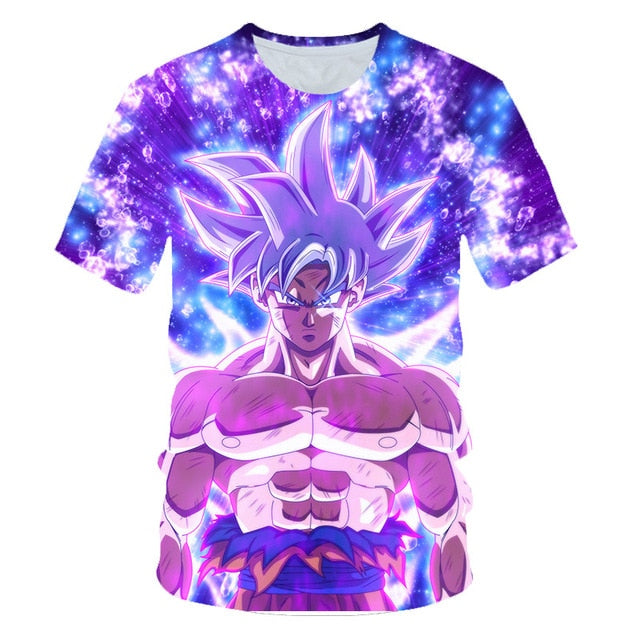 New Arrival Cool Goku Dragon Ball Z 3d T Shirt Summer Fashionable Short Sleeve Tee Tops Men Anime DBZ Harajuku T-Shirts Kid