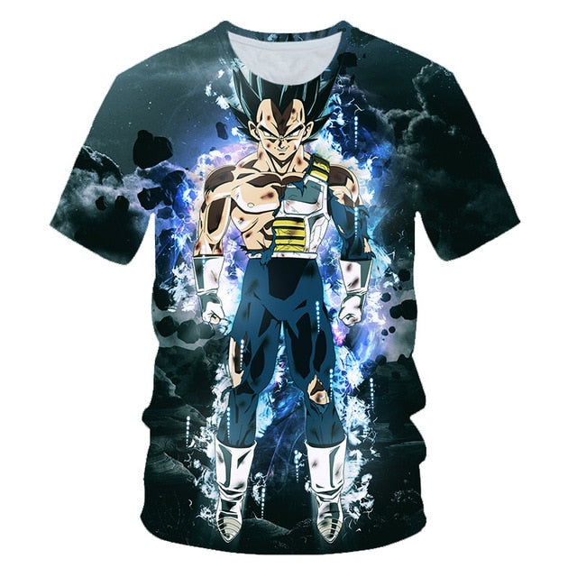 New Arrival Cool Goku Dragon Ball Z 3d T Shirt Summer Fashionable Short Sleeve Tee Tops Men Anime DBZ Harajuku T-Shirts Kid