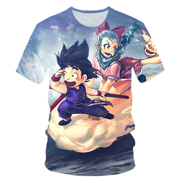 New Arrival Cool Goku Dragon Ball Z 3d T Shirt Summer Fashionable Short Sleeve Tee Tops Men Anime DBZ Harajuku T-Shirts Kid