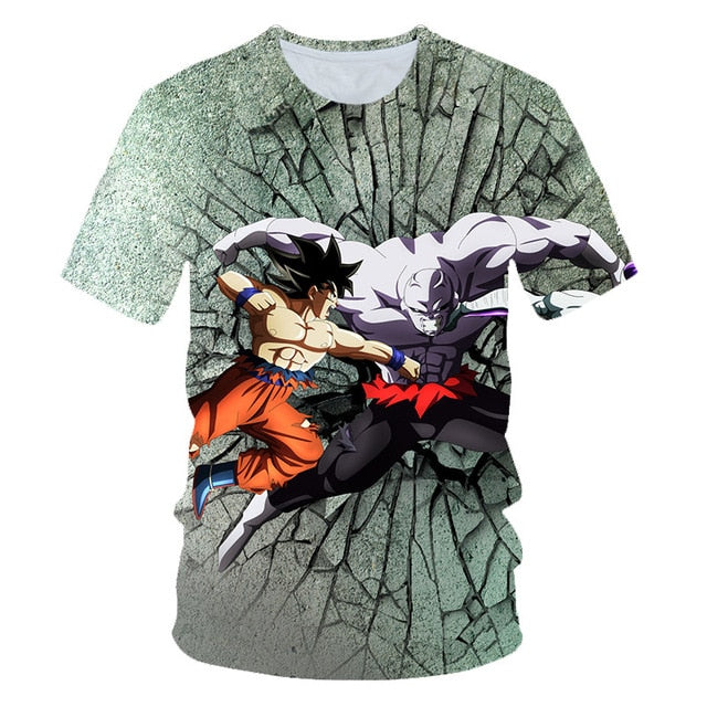 New Arrival Cool Goku Dragon Ball Z 3d T Shirt Summer Fashionable Short Sleeve Tee Tops Men Anime DBZ Harajuku T-Shirts Kid