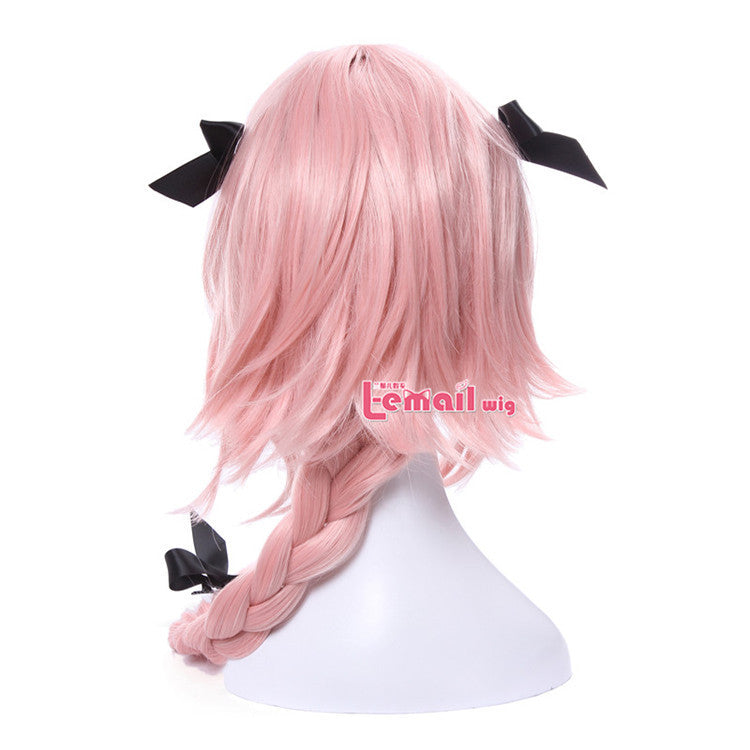 New Arrival Game Fate Apocryph Astolfo Cosplay Wigs Long Pink Heat Resistant Synthetic Hair Halloween Cosplay Wig