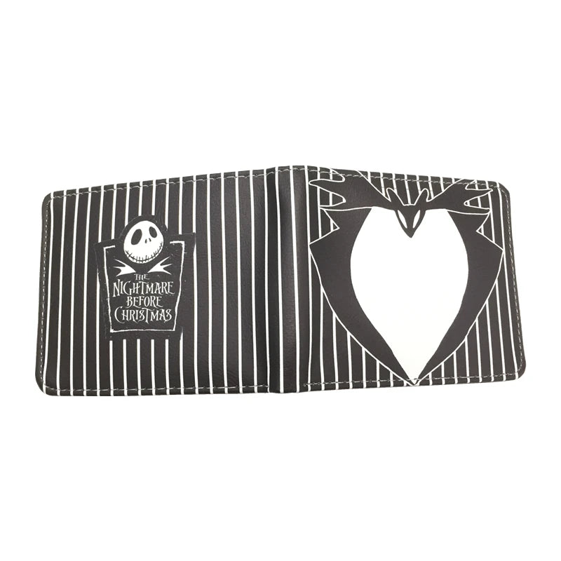 New Arrival The Nightmare Before Christmas PU Leather Wallet Credict Card Holder Purse with Coin Pocket