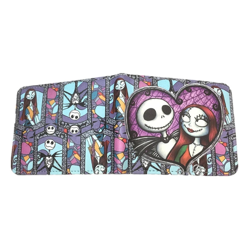 New Arrival The Nightmare Before Christmas PU Leather Wallet Credict Card Holder Purse with Coin Pocket