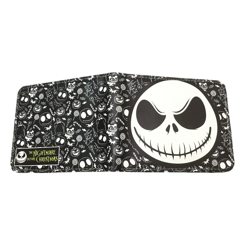 New Arrival The Nightmare Before Christmas PU Leather Wallet Credict Card Holder Purse with Coin Pocket